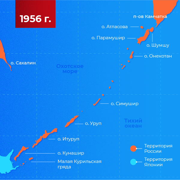 Карта южно курильских островов