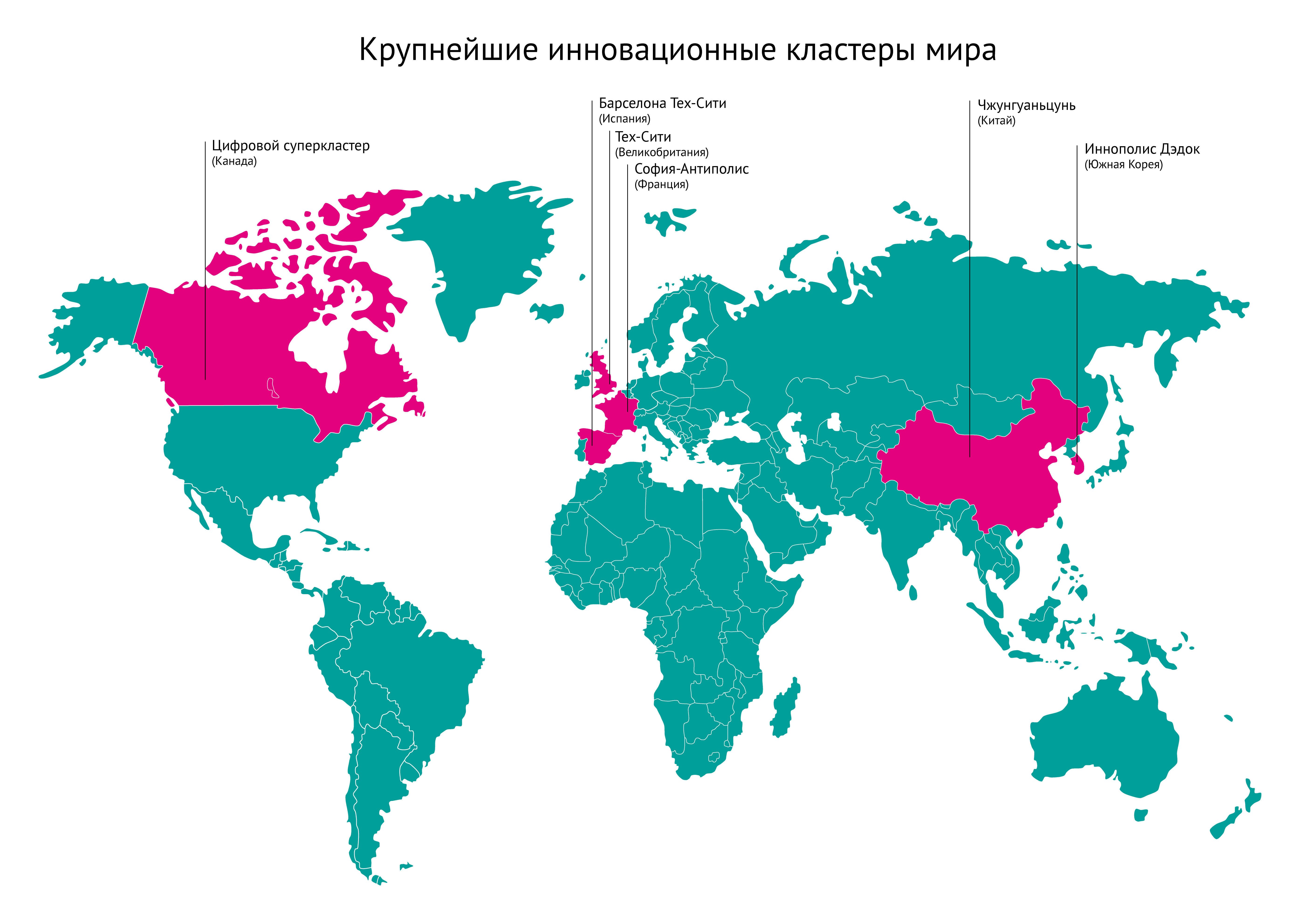 Регионы планеты самой низкой. Кластер карта. Кластер регионы мира. Карта инновационных кластеров России. Карта кластеров Европы.